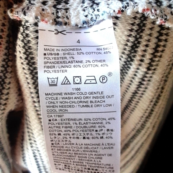 Banana Republic size 4 stripped sleeveless dress, multi colored stripes - Picture 5 of 5